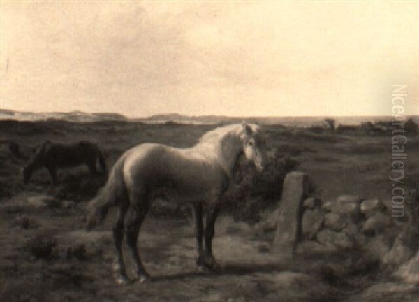 Chevaux Au Bord De La Mer Oil Painting by Rosa Bonheur