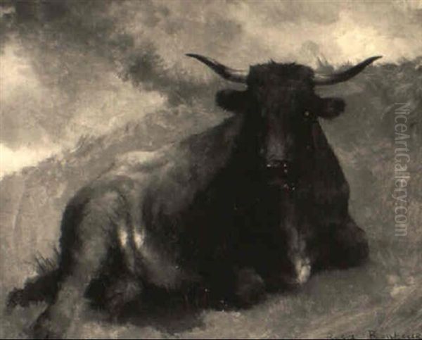 Herd Sire Oil Painting by Rosa Bonheur