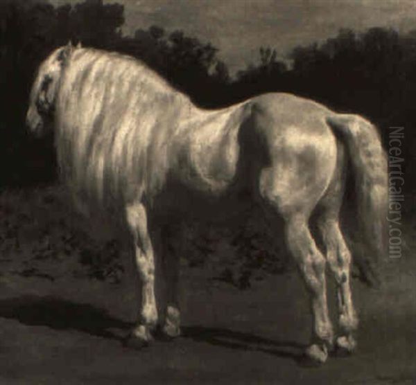 Un Cheval Breton Oil Painting by Rosa Bonheur