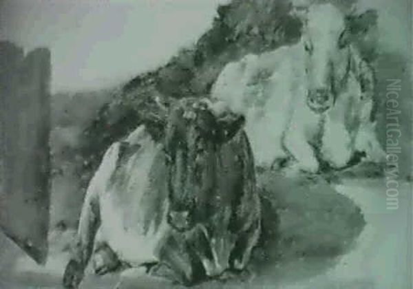 Studie Oil Painting by Rosa Bonheur