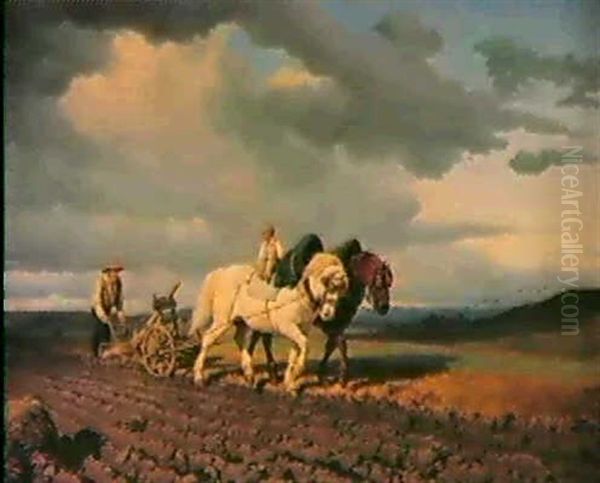 Auf Dem Feld Oil Painting by Rosa Bonheur