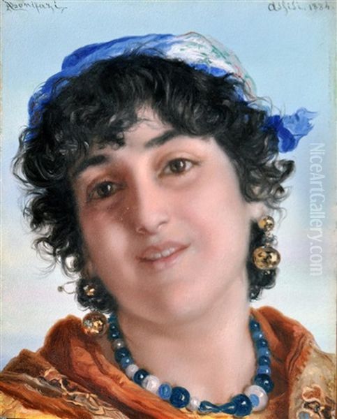 Ragazza Di Assisi Oil Painting by Adriano Bonifazi