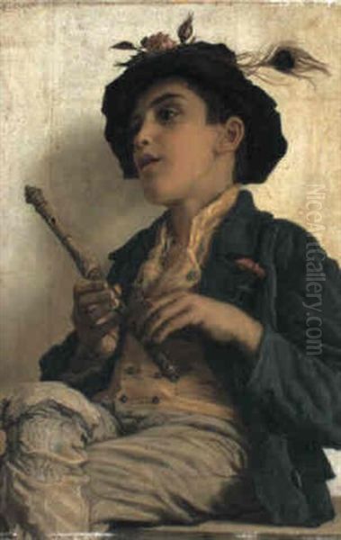 Il Pastorello Oil Painting by Adriano Bonifazi