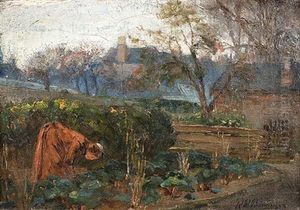 Im Garten Oil Painting by Robert Gerhard Boeninger