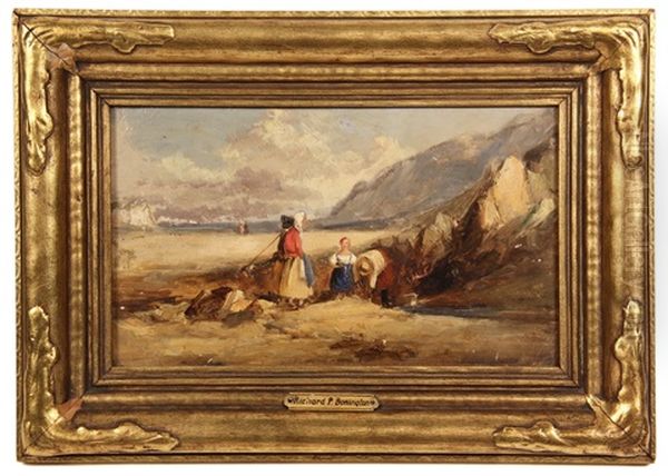 The Fisherman's Family Oil Painting by Richard Parkes Bonington