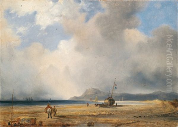 An Der Normannischen Kuste Oil Painting by Richard Parkes Bonington