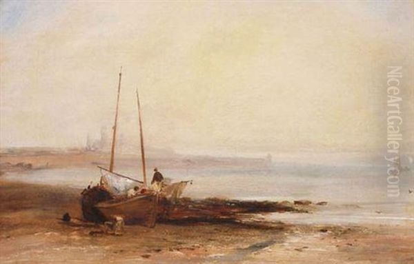 Le Retour Des Pecheurs Oil Painting by Richard Parkes Bonington