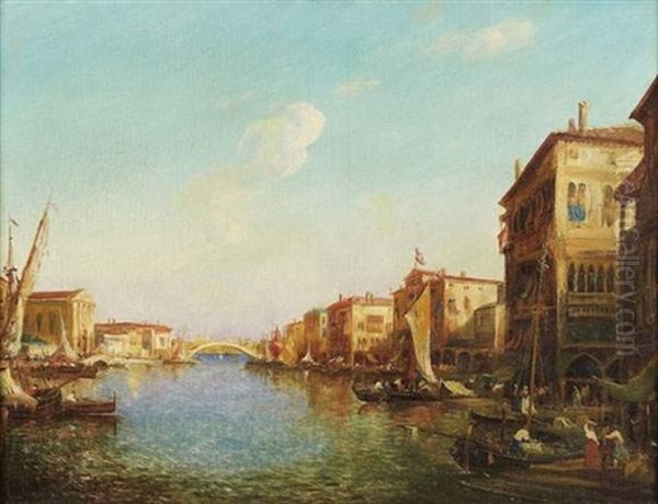 Vue De Venise Oil Painting by Richard Parkes Bonington