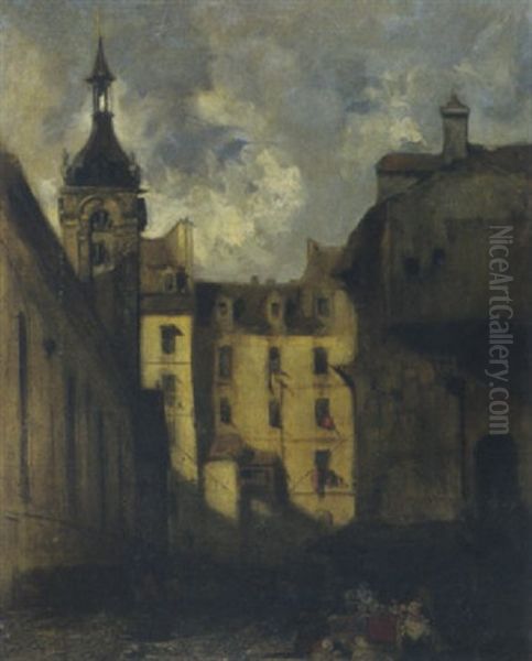 Notre-dame-de-la-bonne-nouvelle, Paris Oil Painting by Richard Parkes Bonington