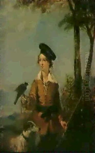 Der Junge Falkner Oil Painting by Richard Parkes Bonington