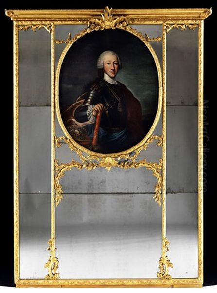 Portrait Von Vittorio Amadeo Iii Von Savoyen Oil Painting by Giuseppe Bonito