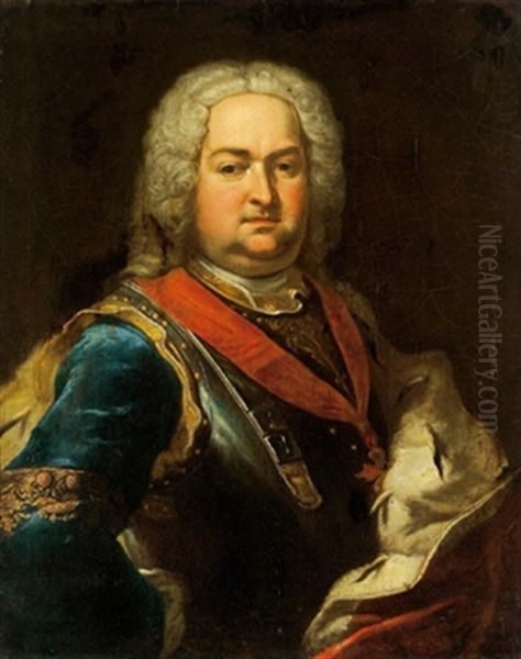 Ritratto Di Luigi San Severino, Principe Di Bisignano(?) Oil Painting by Giuseppe Bonito