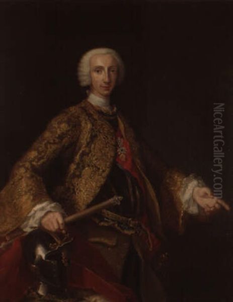 Portrait De Charles Iii Oil Painting by Giuseppe Bonito