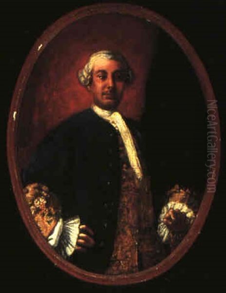 Portrait Of Agostino Quaranta, Count Of Barigazzo Oil Painting by Giuseppe Bonito