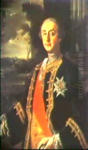 Ritratto Di Antonio Spinelli, Principe Della Scalea Oil Painting by Giuseppe Bonito