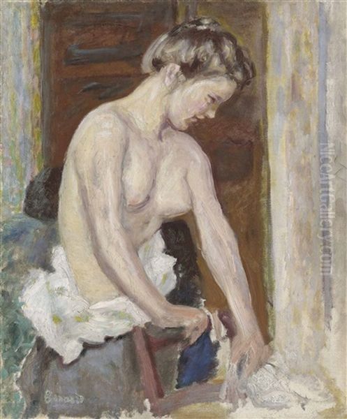 Femme, Torse Nu Oil Painting by Pierre Bonnard