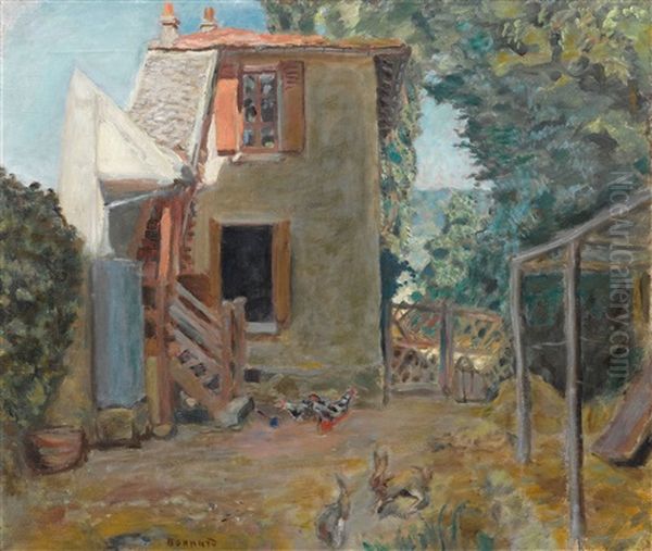 Maison De La Mere Du Peintre Roussel A L'etang-la-ville / La Maison De Campagne Oil Painting by Pierre Bonnard