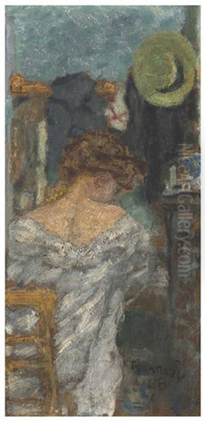 Femme Assise, De Dos Oil Painting by Pierre Bonnard