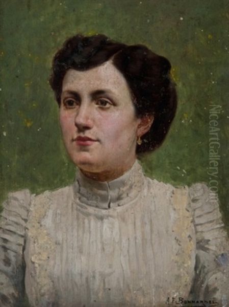 Portrait Of A Woman by Alexandre Francois Bonnardel