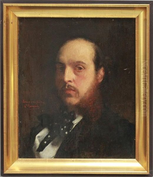 Portrait Des Malers Alfred Sisley (?) Oil Painting by Leon Bonnat