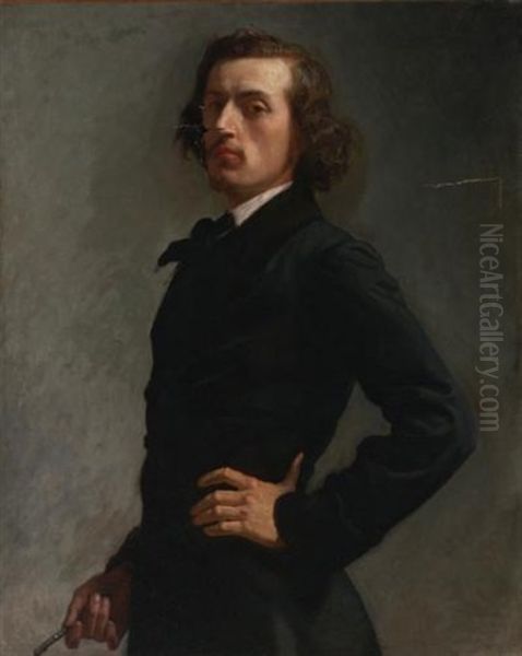 Portrait Of Monsieur Allard Oil Painting by Leon Bonnat