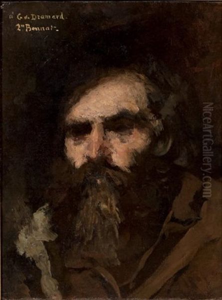 Portrait De Georges De Dramard Oil Painting by Leon Bonnat