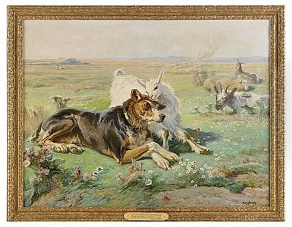 Bonhomie Oil Painting by Henri Arthur Bonnefoy