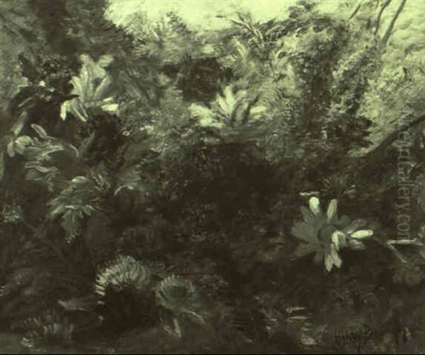 Wiesenblumen Oil Painting by Henri Arthur Bonnefoy