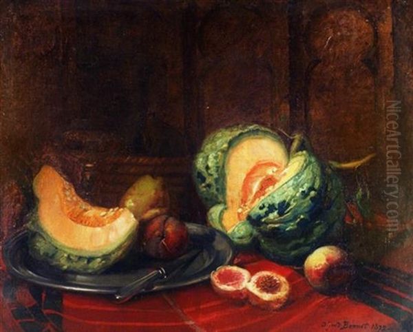 Still Life With Fruits Oil Painting by Felix Alfred Bonnet