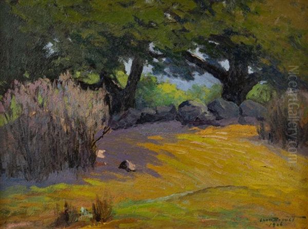 Ojai Valley Oil Painting by Leon Durand Bonnet