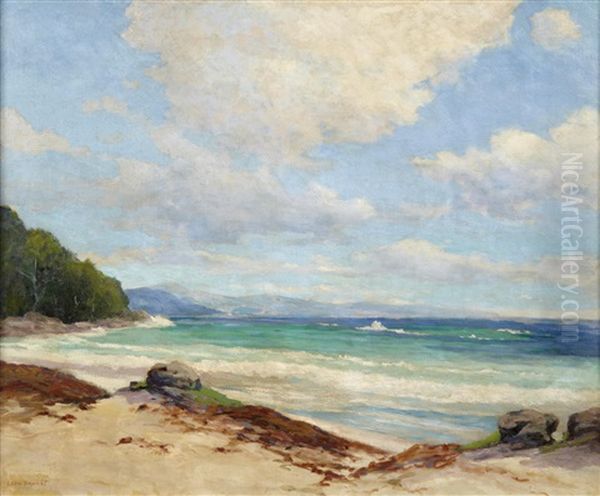 Clouds Along A Sunny Coast Oil Painting by Leon Durand Bonnet