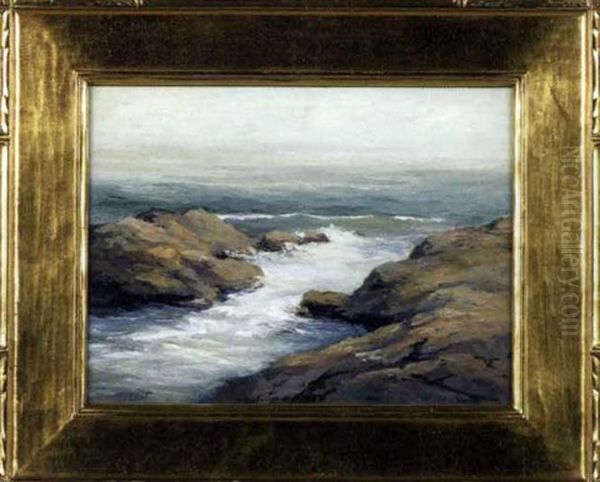 Rocky Inlet,ogunquit, Maine Oil Painting by Leon Durand Bonnet