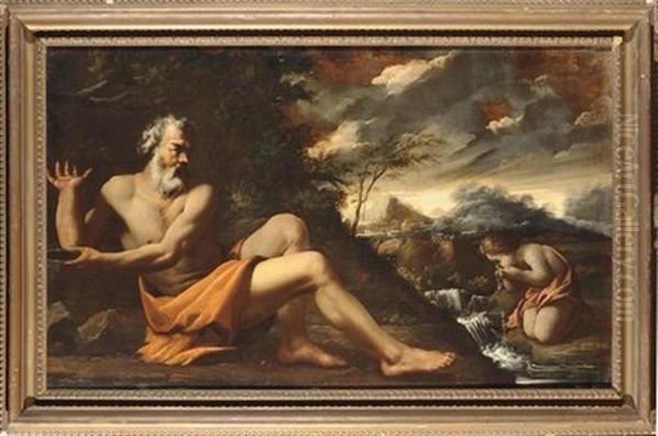 Allegoria Di Fiume Oil Painting by Giovanni Battista Bonocore