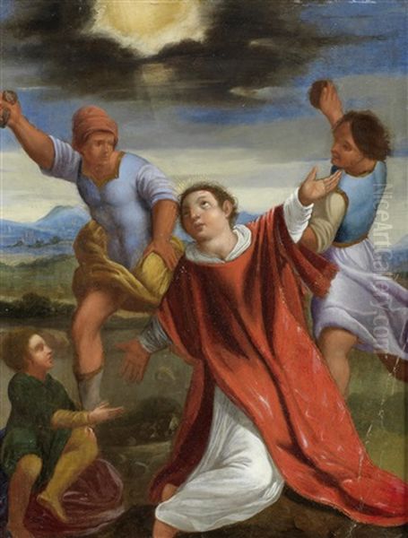 The Stoning Of Saint Stephen Oil Painting by Carlo Bononi