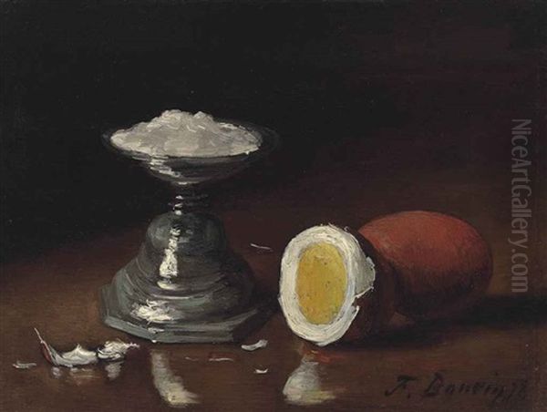 Nature Morte A L'oeuf Oil Painting by Francois Bonvin