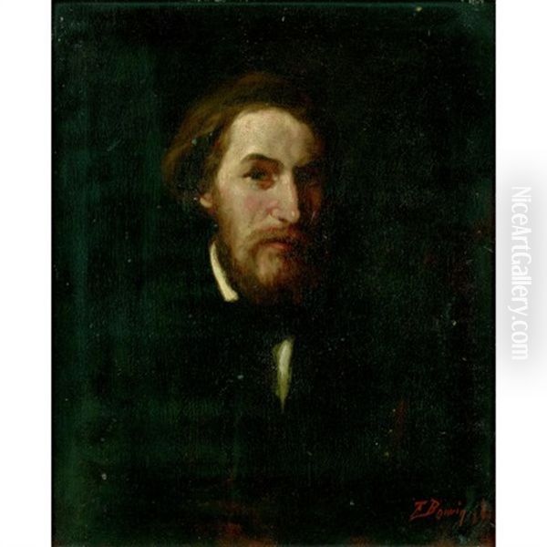 Portrait D'alfred Bruyas (?) Oil Painting by Francois Bonvin