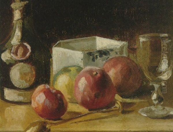 Still Life With Apples Oil Painting by Francois Bonvin