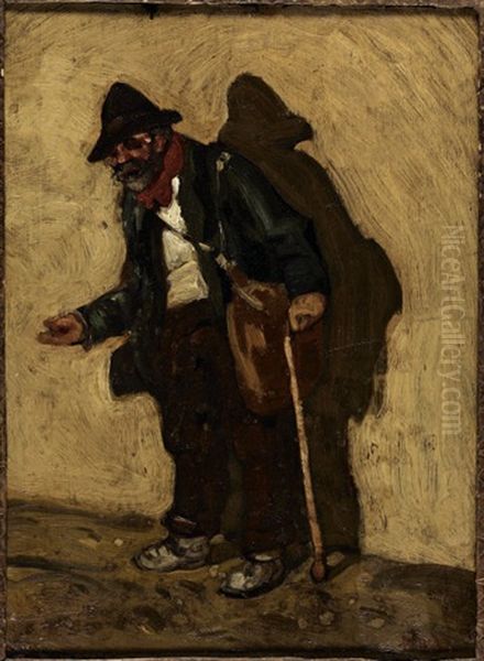 Il Mendicante Oil Painting by Aroldo Bonzagni