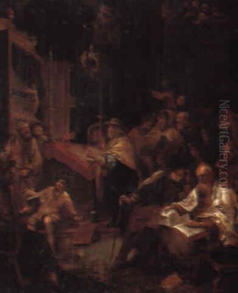 Christ Among The Doctors Oil Painting by Daniel Boone