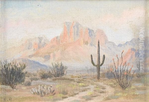 Untitled: Desert Scene by Elmer L. Boone