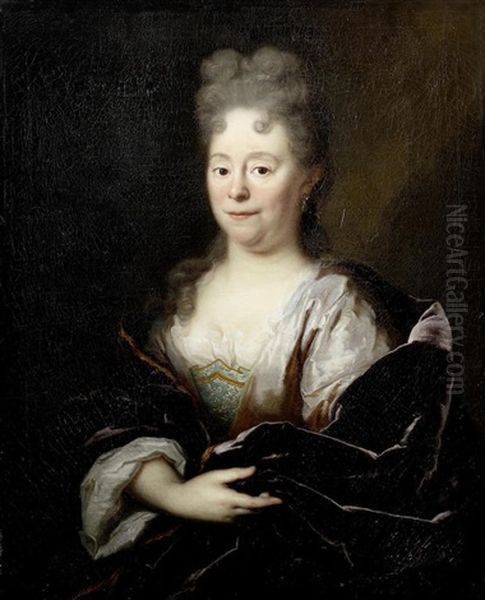 Portrait Of A Lady, Half-length Oil Painting by Arnold Boonen