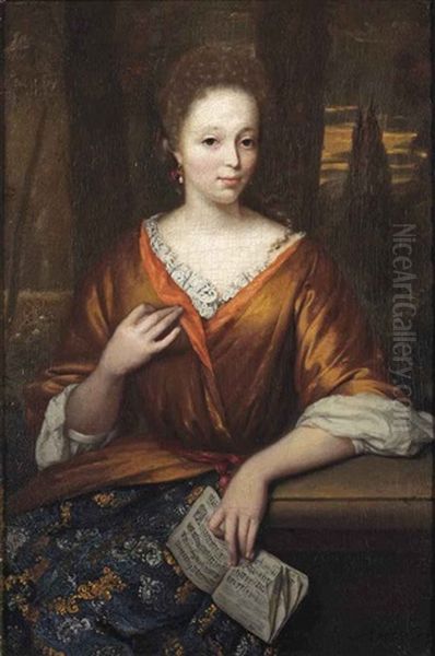 Portrait Of A Young Lady Oil Painting by Arnold Boonen