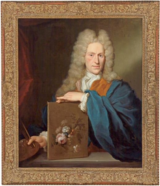 Bildnis Des Blumenmalers Jan Van Huysum (1682 - 1749) Oil Painting by Arnold Boonen