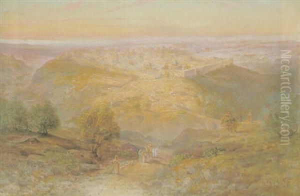 Jerusalem Oil Painting by Samuel Lawson Booth