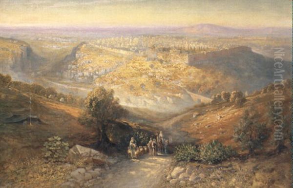 Jerusalem Oil Painting by Samuel Lawson Booth