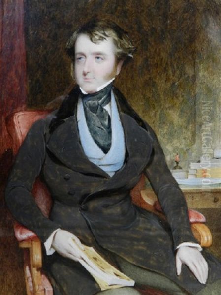 Portrait Of William Carmichael Oil Painting by William Booth