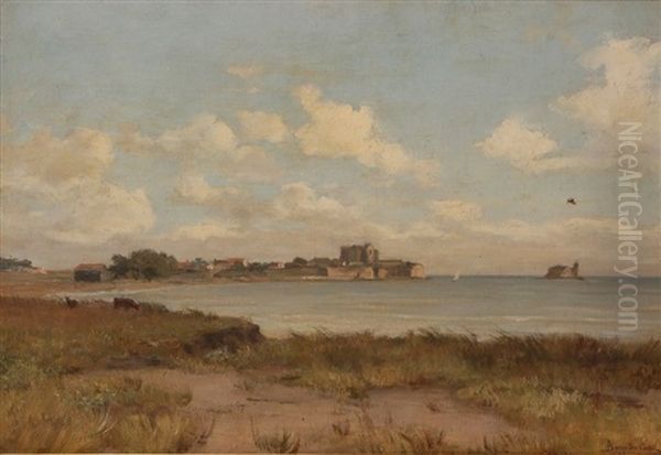 Bord De Mer En Gironde Oil Painting by Leon Bopp du Pont