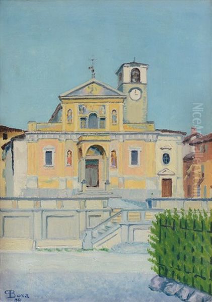 San Grato Di Cossila Oil Painting by Piero Bora