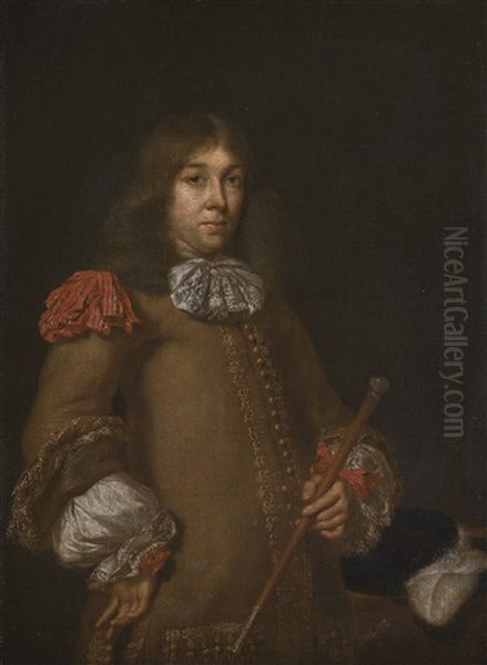 Portrait Of A Gentleman, Traditionally Believed To Be A Member Of The De Graeff Family Oil Painting by Gerard ter Borch the Elder