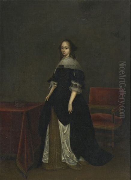 Portrait Of A Lady Oil Painting by Gerard ter Borch the Elder